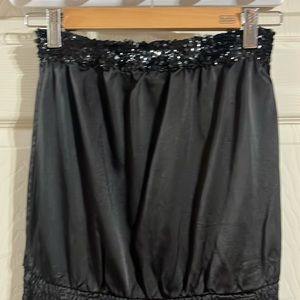 Black satin jumpsuit in great condition!